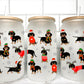 Christmas Dachshund UV Transfer 16oz Libby Glass Can Wrap Ready to Appl