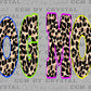 Dog Mom Leopard Colorful Ready to Press Instant Peel DTF Transfers Sublimation Transfers