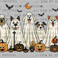 Halloween Ghost Dogs Ready to Press Transfer DTF Transfer Sublimation Transfer