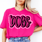 Dogs Doodle Mascot Ready to Press Transfer DTF Transfer Sublimation Transfer