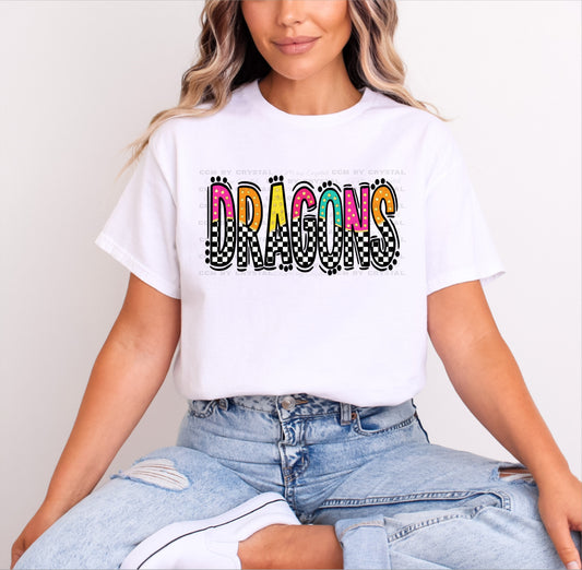 Dragons Colorful Mascot T-Shirt