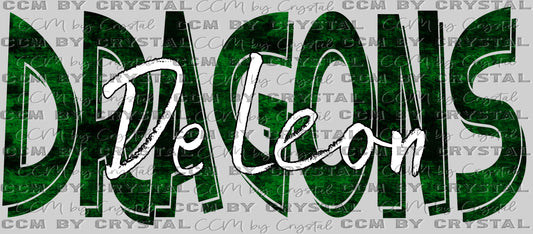 Victoria De Leon Dragons Ready to Press Transfer DTF Transfer