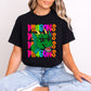 Dragons Colorful Mascot Faux Glitter T-Shirt