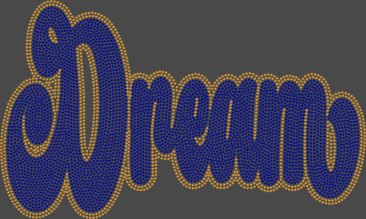 Dream 2-Color Approximately 11" wide Spangle Transfer