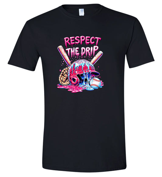 Respect the Drip Baseball T-Shirt