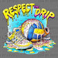 Respect the Drip Volleyball Ready to Press Transfer DTF Transfer Sublimation Transfer