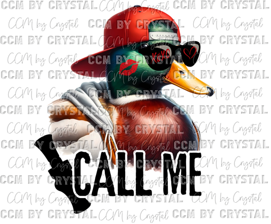 Valentine's Day Duck Call Me Ready to Press Transfer