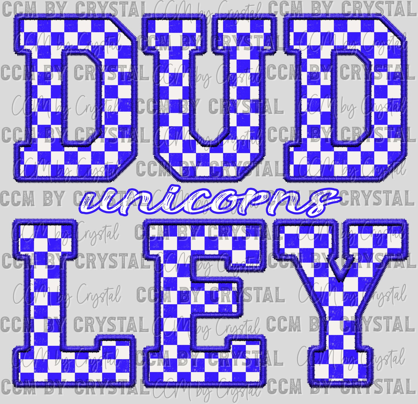 Victoria Dudley Unicorns Ready to Press Transfer DTF Transfer