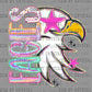 Eagles Head Pastel Mascot Ready to Press DTF Transfers