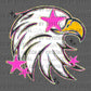 Eagle Head Faux Glitter Ready to Press DTF Transfers Sublimation Transfers