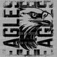 Eagles Mascot Ready to Press Transfer DTF Transfer Sublimation Transfer