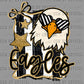 Bearcats Purple Yellow Mascot Fake Faux Glitter Mascot Fake Faux Glitter Ready to Press DTF Transfers Sublimation Transfers