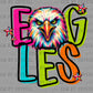 Eagles Colorful Mascot Ready to Press DTF Transfers Sublimation Transfers