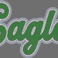Eagles 11" 3-Color Ready to Press Spangle Transfer Bling Transfer Sparkle Transfer