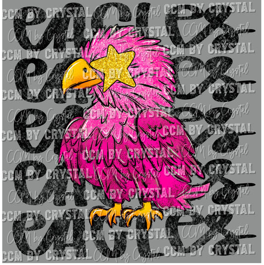 Eagles Pink Mascot Ready to Press Transfer