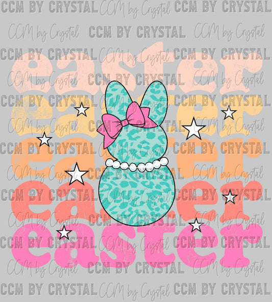 Easter Leopard Bunny Ready to Press Transfer