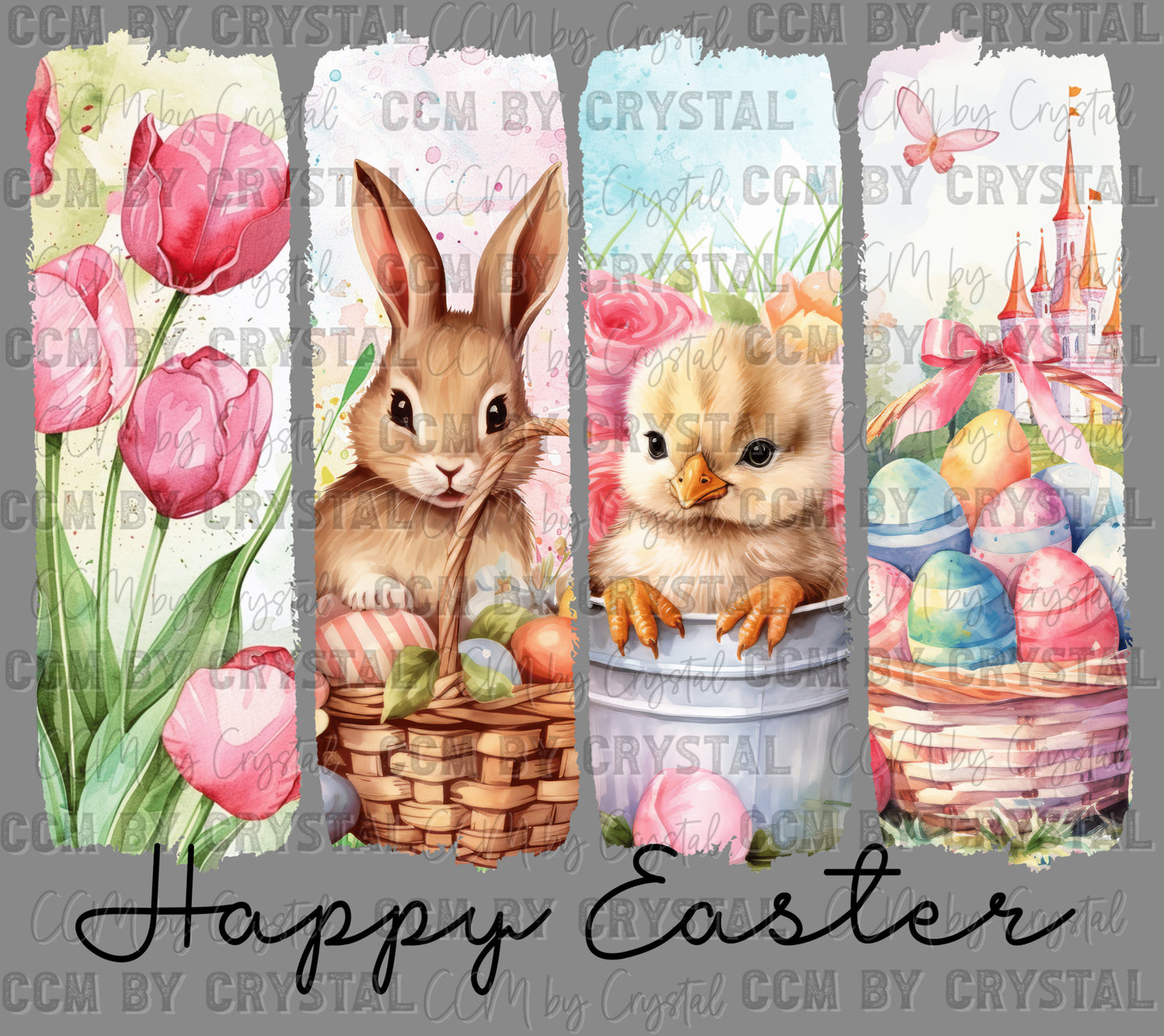 Happy Easter Ready to Press Transfer DTF Transfer Sublimation Transfer
