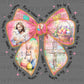 Easter Bow Black Ready to Press Transfer DTF Transfer Sublimation Transfer