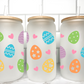 Easter Eggs Valentine's Day UV DTF Transfer 16oz Libby Glass Can Wrap Ready to Apply