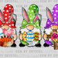 Easter Gnomes Ready to Press Transfer