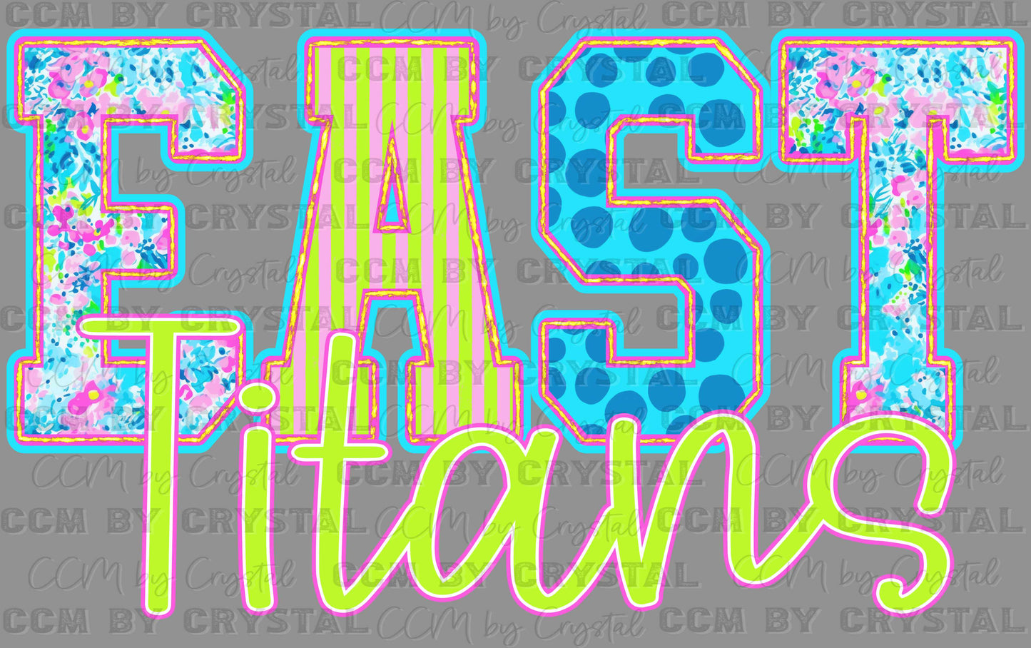 East Titans Bright Ready to Press DTF Transfers Sublimation Transfers