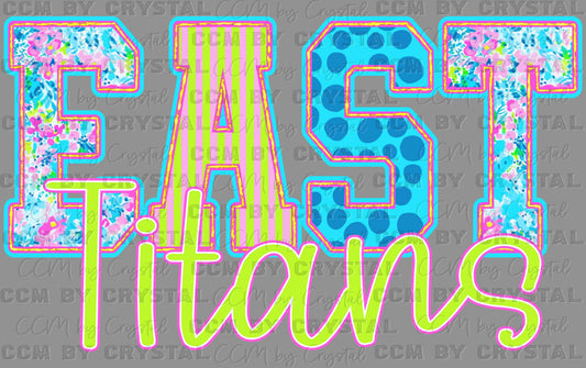 East Titans Bright Ready to Press DTF Transfers Sublimation Transfers