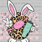 Easter Leopard Egg Ready to Press Transfer