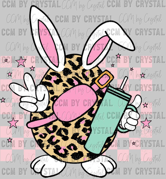 Easter Leopard Egg Ready to Press Transfer