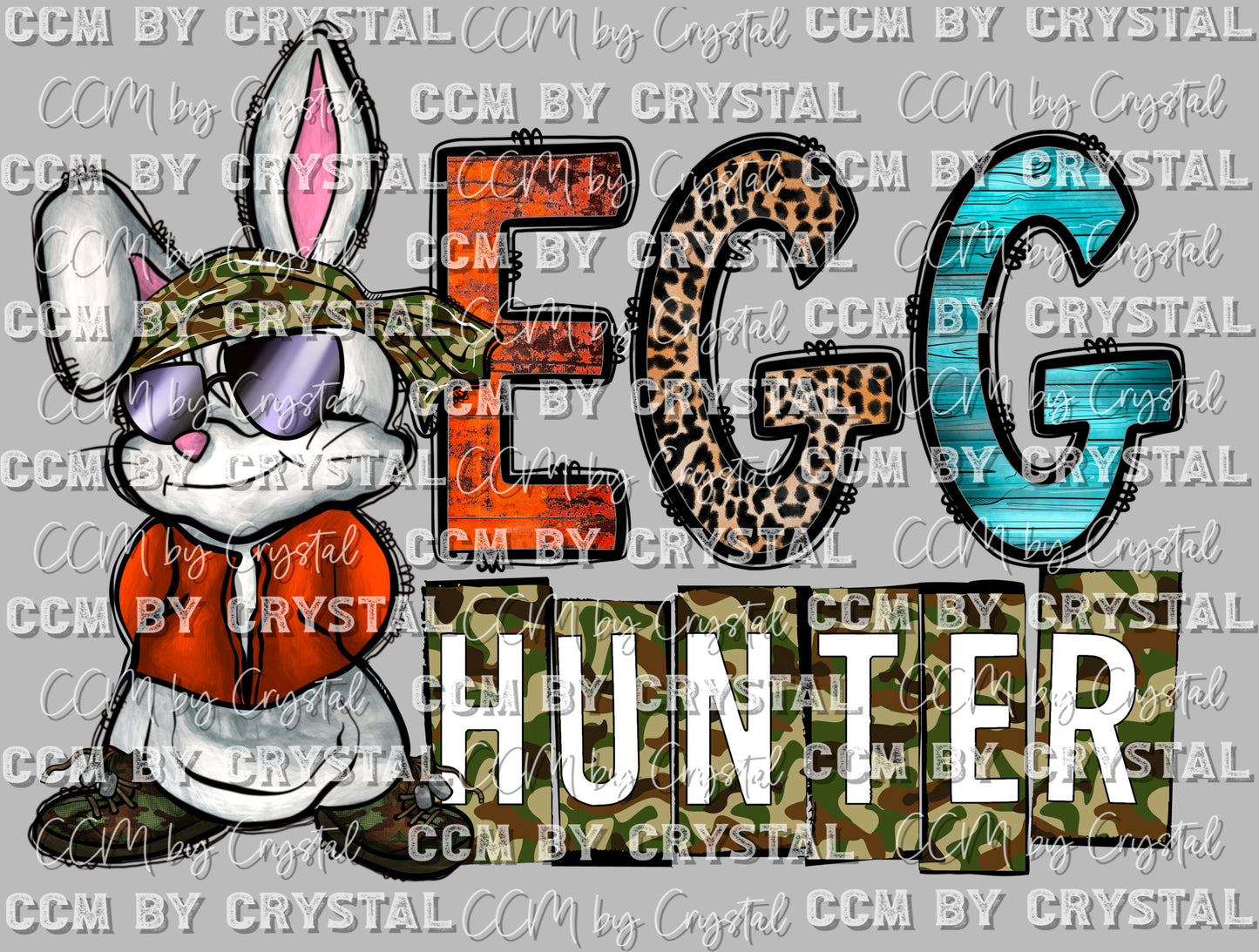 Egg Hunter Easter Ready to Press Transfer DTF Sublimation