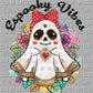 Espooky Vibes Mexican Ghost Halloween Ready to Press Transfer DTF Transfer Sublimation Transfer
