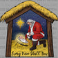 Every Knee Shall Bow Santa Manger Jesus Christmas Ready to Press Transfer DTF Transfer Sublimation Transfer