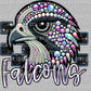 Falcons Faux Rhinestones Effect Ready to Press Transfer DTF Transfer Sublimation Transfer