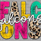 Falcons Mascot Ready to Press Transfer DTF Transfer Sublimation Transfer
