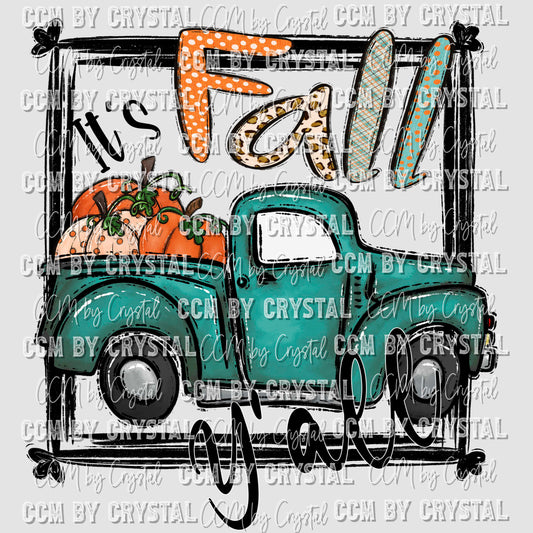 It's Fall Yall Thanksgiving Ready to Press Transfer