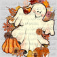 Fall Ghost Thanksgiving Fall Ready to Press Transfer