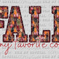 Fall is My Favorite Color Faux Embroidery Faux Sequins Thanksgiving Fall Ready to Press Transfer
