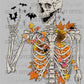 Skeleton Fall Leaves Ready to Press Transfer DTF Transfer Sublimation Transfer