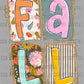 Fall Squares Fall Thanksgiving Ready to Press Transfer DTF Transfer Sublimation Transfer