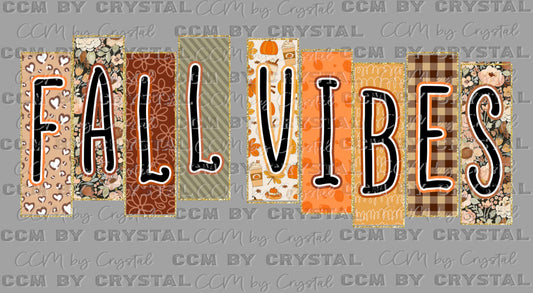 Fall Vibes Ready to Press Transfer DTF Transfer Sublimation Transfer