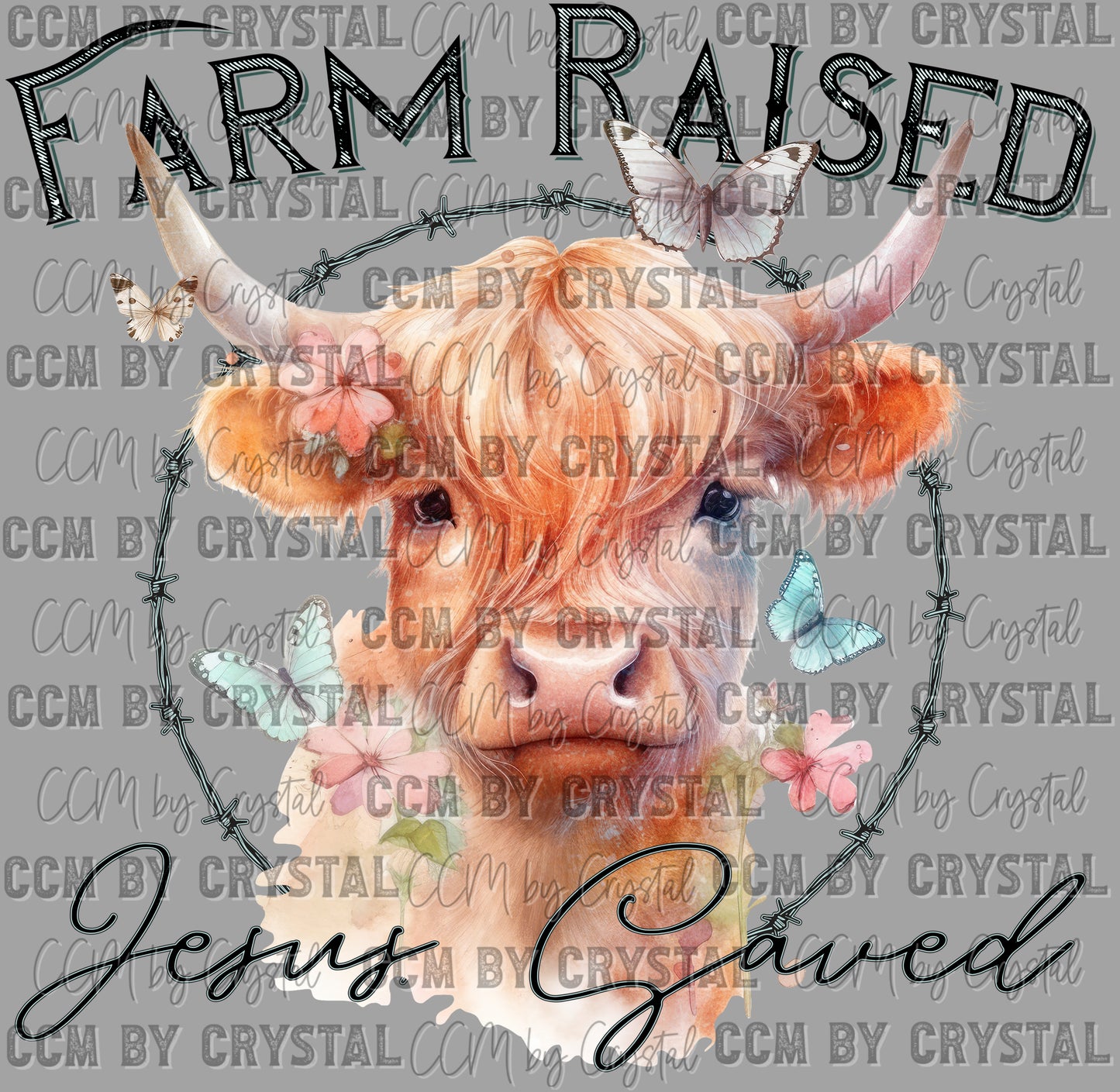 Farm Raised Ready to Press Transfer DTF Transfer Sublimation Transfer