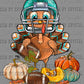 Football Turkey Thanksgiving Fall Ready to Press Transfer Instant Peel DTF Transfer Sublimation Transfer