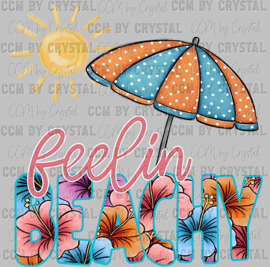 Feelin Beachy Summertime Ready to Press Transfer DTF Transfer Sublimation Transfer