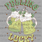 Feeling Lucky St Patrick's Day Ready to Press Transfer DTF Transfer Sublimation Transfer