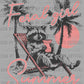 Feral Girl Summer Raccoon Ready to Press Transfer DTF Transfer Sublimation Transfer