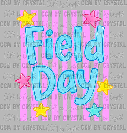 Field Day Girly Stripes DTF Transfer Sublimation Transfer