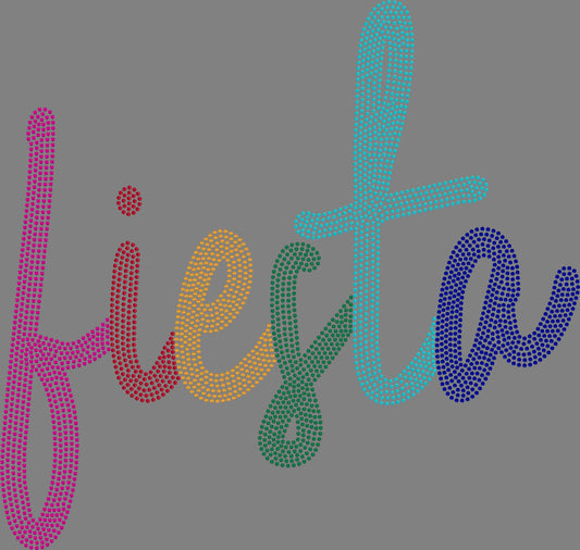 Fiesta Cinco de Mayo 6-Color Approximately 11" wide Spangle Transfer