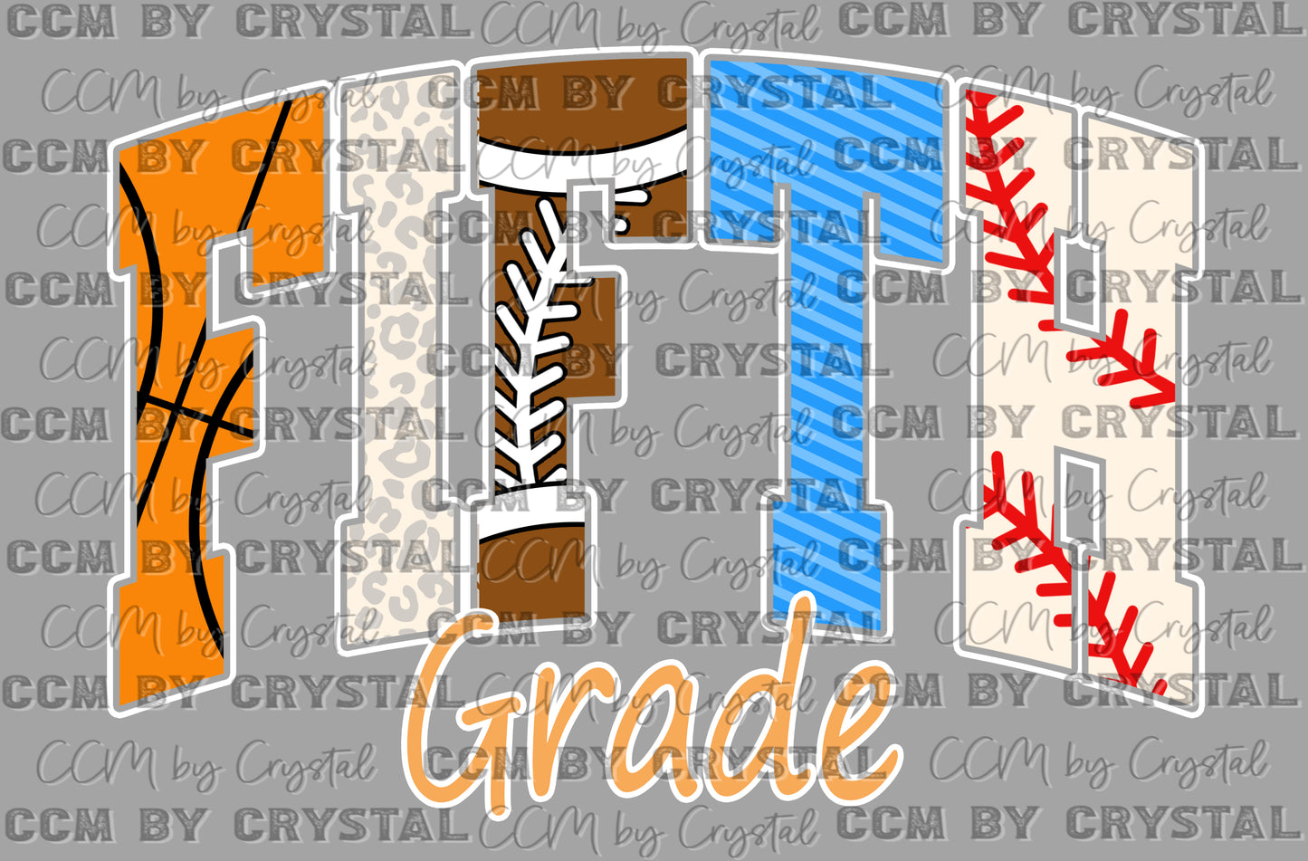 Fifth Grade Back to School Sports Ready to Press Transfer DTF Transfer