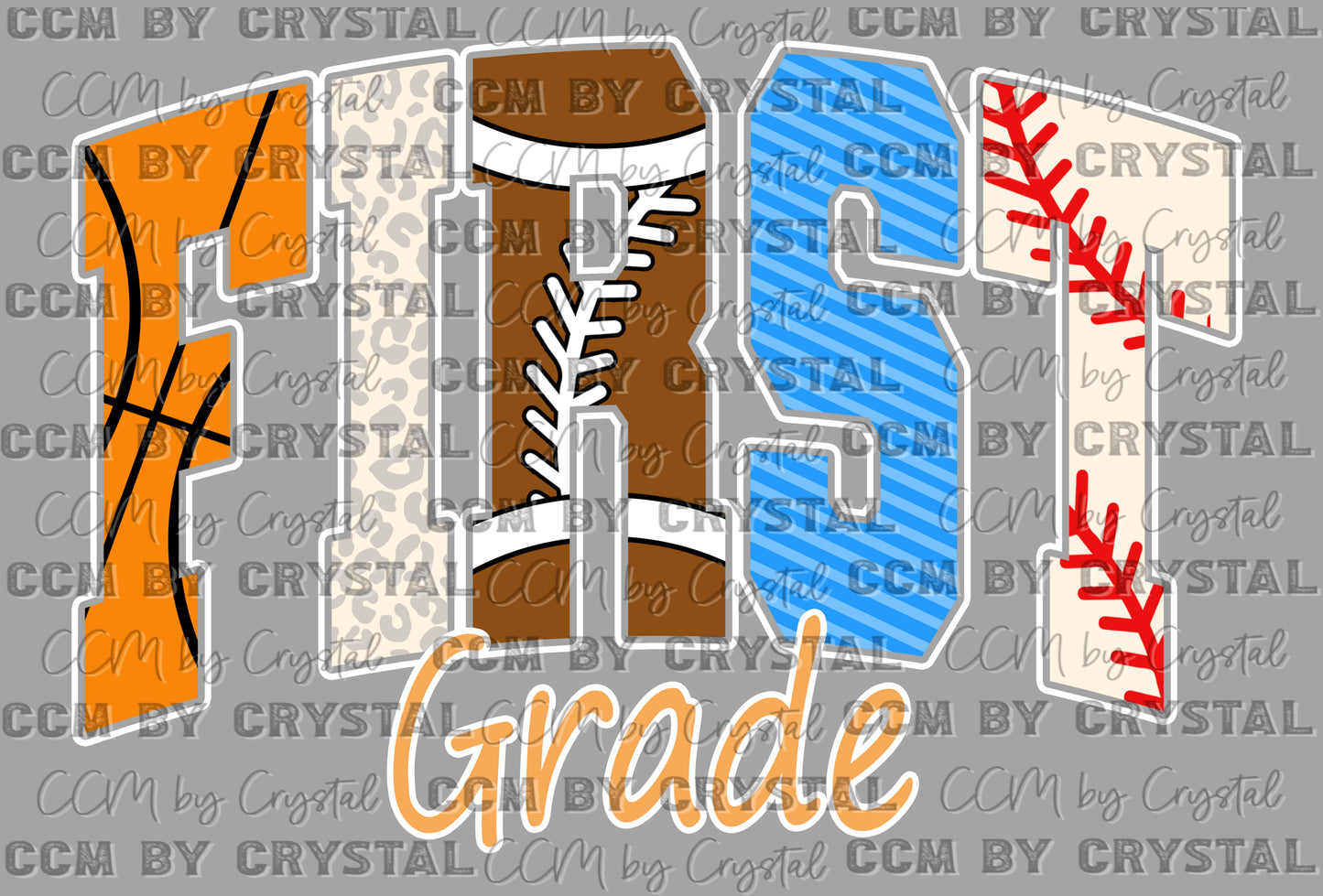 First Grade Back to School Sports Ready to Press Transfer DTF Transfer