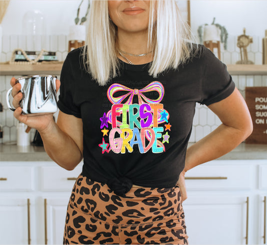First Grade Colorful T-Shirt