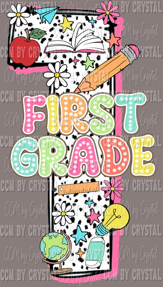 Back to School First Grade Ready to Press Transfer